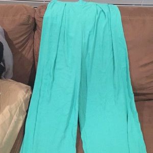 High waist wide leg pants